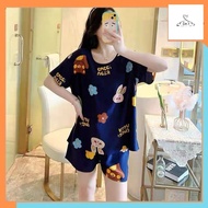 Cheap Women's Tops P8 2025 [Free Shipping] Women's Pajamas Sleepwear Short Sleeve Shorts Premium Pol
