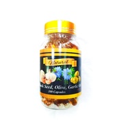 natural 100 kab black seed oil & olive oil and garlic oil 3in1