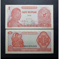 Trend Uang Kuno Indonesia 1 Rupiah Soedirman 1968 Asli