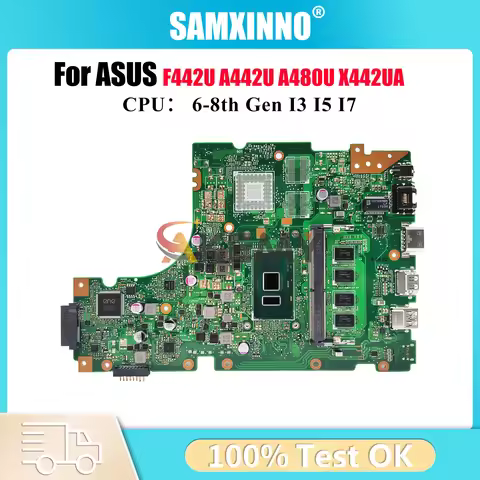 X442UA Laptop Motherboard For ASUS X442URR X442UQ X442U F442U X442UNR X442UR A442U X442UF X442UAR A4