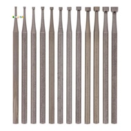 12 Pcs Round Cup Burr Set, 3/32Inch Shank Wire Rounder Bits Jewelry Carving Bits (0.8-3.0mm)