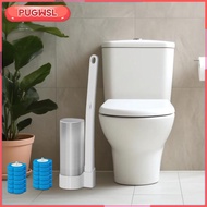 [pugwsl] 18 Pieces Toilet Bowl Brush Refills Hygienic Sponge Head Toilet Brush Sponge for Household