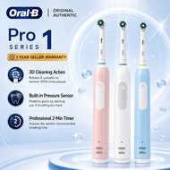 Oral-B Pro 1 Electric Toothbrush 3D Cleaning Technology Professional Timer Pressure Control 100% Ori