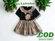 Baju Setelan Anak Perempuan Model Labubu Kuromi Trend Viral Dress Kostum Tk Cantik