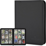 9 Pockets Card Binder,Premium Zip Trading Card Binder,540 Double Sided Pocket PU Collection Binder, 