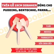 Wooden spoon size 10cm (Beige) quality cakes, bentos, cakes, yogurt...