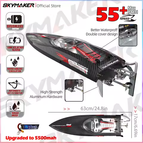UDiRC UDI022 RC Boat 50Km/H High Speed Waterproof 2.4GHz Radio Control Brushless RC Speed Alloy Stee