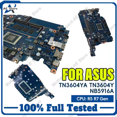 TN3604YA For ASUS Vivobook TN3604YA Notebook Motherboard NB5916A With R5-7530U R7-7730U R5-7530U R7-