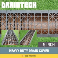 Techplas Plastic Drain Cover 9" X 17" - Brown / Black / Draintech Heavy Duty Drain Cover 9" +