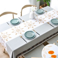 ThaiTeeMall-ผ้าปูโต๊ะ กันน้ำและกันน้ำมันโต๊ะกาแฟผ้าปูโต๊ะ ผ้าคลุมโต๊ะ กันฝุ่นกันน้ำร้อง ทนต่อรอยขีดข่วนได้ QY-9