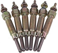 6PCS Glow Plugs 11065-10T01 Compatible with Nissan Patrol GR Y60 4.2D Engine TD42 TD27 TD25 TD23