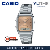 [MARCO Warranty] Casio Lady AQ-230A-4AMQYDF Analog-Digital Quartz Watch (100% Original & New)