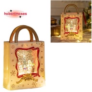 Christmas Snow Globe Lantern Musical Lighted Snow Globe Lantern Battery Powered Night Light Handbag 