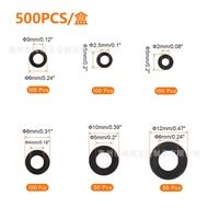 500Boxed M2-M6 Black nylon gasket, nylon washer, plastic flat gasket, screw flat washer kit XGJL