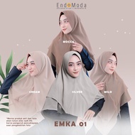 EMKA 01 ENDOMODA Khimar Khimar Labuh Khimar Chiffon Khimar 2 Layer Khimar Muslimah