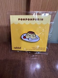 泰國 Rabbit Card Sanrio Pompompurin 布甸狗 Pin 扣針