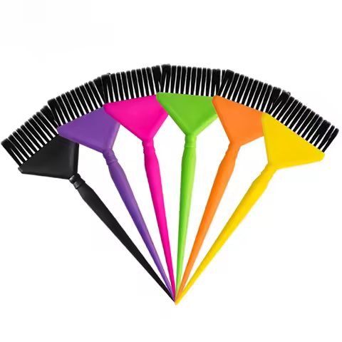 Salon hair dye tools, barber styling, professional hair dye brush