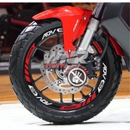 Sticker Rim ADV 160 New 1 set Front Rear Honda adv160 rim sticker adv 150 decals front rear wheel ri