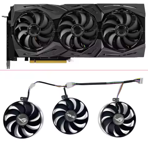 3pcs 87MM T129215SU ROG Strix RX 5600 XT GPU FAN For SUS ROG Strix RX 5600 XT 5700 5700XT RX5700 Gra