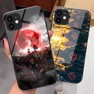 Naruto Akatsuki Glass Phone Case For iPhone 17 Air 16 Pro Max 16e 15 Pro Max 14 13 12 11