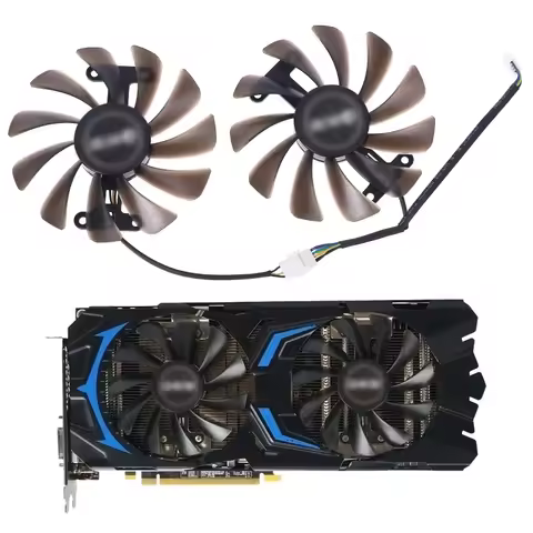 2pcs 95MM GTX1070 1070Ti GPU VGA Cooler Fan For KFA2 GALAX GeForce GTX1080 GTX 1070 Ti AMP Core Grap