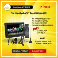 ASLI TV PORTABLE MINI LED MONITOR TELEVISI KECIL PORTABEL DIGITAL