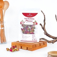 MAWAR Rose Flower Tea, Jar Packaging, Organic Dried Natural Flower Tea 5g