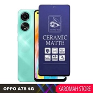 Best Screen Protector - Tempered Glass Oppo A78 4G / Oppo A78 5G Ceramic Matte Anti Blue
