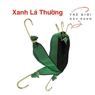 Dây chun thun ràng B2 xanh lá chằng hàng cột đồ xe máy bản to 5cm dài 1.6->10mét
