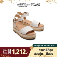 TOMS รองเท้าลำลองผู้หญิง รุ่น Diana Natural Yarn Dye Canvas (CE) รองเท้าลิขสิทธิ์แท้