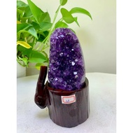 High-Grade Uruguay Natural Amethyst Cave Weight 1.5kg Amethyst Cluster Raw Ore No Cement, Gathering 
