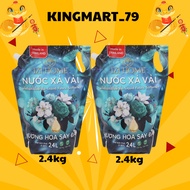 [Super Cheap] Combo of 2 bags of IZI HOME Softener with passionate floral scent, 2.4 liter bag
