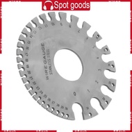 WIN Stainless Steel 0-36 Round AWG SWG Wire Gauge Thickness Measuring Sheet Diameter Metal Machinist