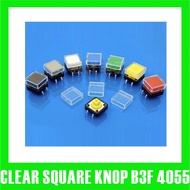 Clear Square Knob push button cap keycap tacticet tact / B3F-4055 Knob