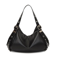 Halloween Brand High Quality PU Leather Shoulder Bag Women Vintage Casual Totes Black Elegant Classi