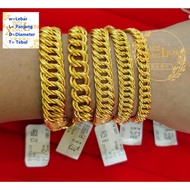 Xing Leong 916 Gold Coco/ Coco Centipede Bracelet Hand Chain Coco/Coco Centipede Gold 916