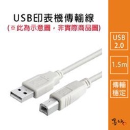 【墨坊資訊-台南市】USB印表機連接線 USB印表機傳輸線 影印機 印表機 掃描器 事務機 USB2.0 1.5m