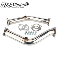 RMAUTO ท่อร่วมท่อไอเสียสเตนเลสสตีลระบบท่อไอเสียการแข่งสำหรับ NISSAN 350Z G35 Z33/G35 V35 03-07ชิ้นส่