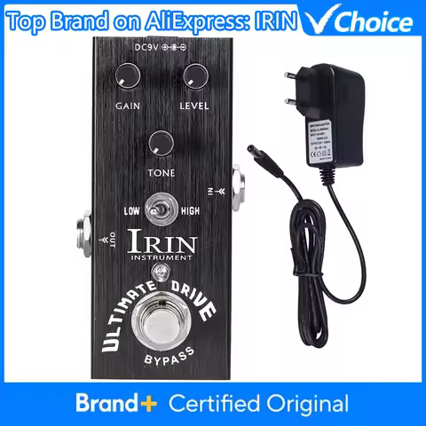 IRIN AN-11 Effector Ultimate Drive Guitar Effects Pedal True Bypass Bordering-on-Distortion Overdriv