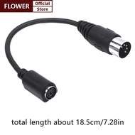 FOF MD 6-pin Female to DIN 5-pin Male Cable Ps2 Keyboard and Mouse Transmission Cable FOO