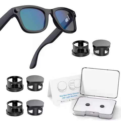 2/4/6Pcs LED Light Blocking Covers For Meta Ray(ban) Glasses Way-farer/Sky-ler/Head-liner Glasses Ca