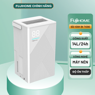 Máy hút ẩm lọc không khí FUJIHOME DH25W-HEPA công nghệ block 25l/ ngày kết nối wifi lọc bụi mịn bảo