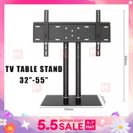 DUAL POLE TABLE TV STAND TV BRACKET MOUNT TABLE TOP TV MOUNTING ALL BRAND TV INSTALL 32 - 55 INSTALLATION AVAILABLE HOUSE OFFICE