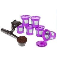 2-Item Bundle: 4-Pack Cafe Save 1-Stream Reusable K Cup Coffee Filters + EZ-Scoop 2 Tbsp Scoop with 