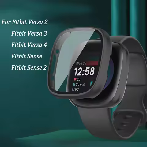 Hard Protective Case For Fitbit Sense/Versa 2 3 4/Versa3/Versa4 Protector Case For Fitbit Sense2 Pro