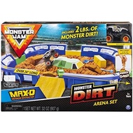 Monster Jam, Monster Dirt Arena 24-Inch Playset with 2lbs of Monster Dirt and Exclusive 1:64 Scale
