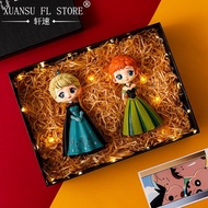 Frozen Princess Elsa Doll Princess Elsa Anna Super Cute Girl Gift Figure Car Holiday Gift Ornaments#