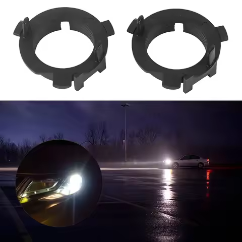 1 Pair H7 LED Headlight Adapter Retainer Holder for K4 K5 Sorento H7 LED Adapter H7 LED Headlight Ad
