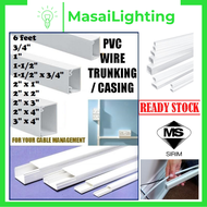 uPVC Casing 50mm(2") TO 100mm(4) 6ft PVC Wiring Casing/Electrical Casing/ Trunking Wire/ Casing Elek