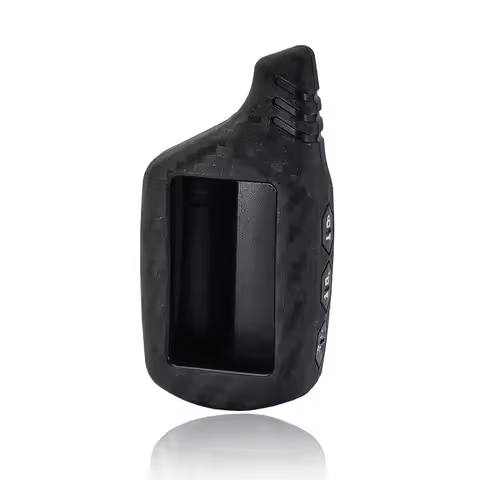 Carbon Fiber Print Key Cover B9/B6 LCD Silicone Case For Starline B9/B91/B6/B61/A91/A61/V7 LCD Keych